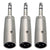 3x Pig Hog Solutions XLR(M) to TRS(M) Adapter